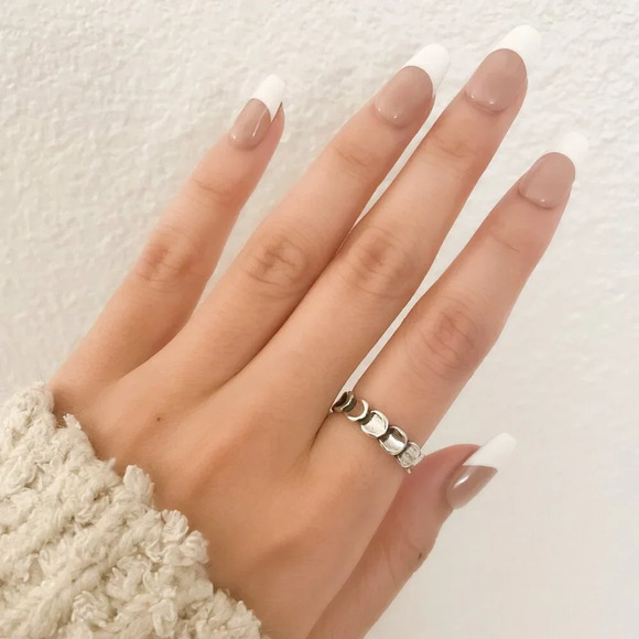 925 Sterling Silver Layer Stackable Ring Multi Layer Dainty Ring Band - Picture 6 of 8